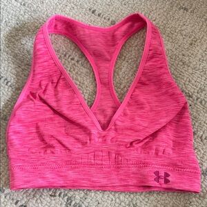 Under Armour Hot Pink Racerback Performance Sports Bra